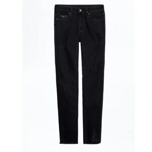 Zadig & Voltaire Eva Grunge distressed ankle jeans $283